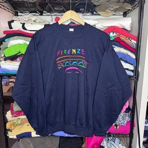 Firenze Italy Vacation Crewneck Sweater Sz XL